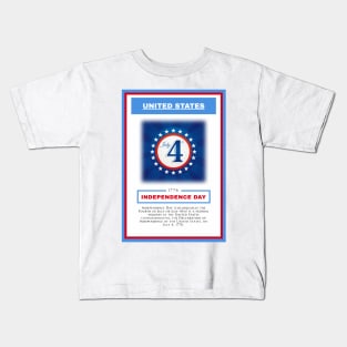 Independence Day - United States - For 4th of july - Print Design Poster - 17062013 Kids T-Shirt